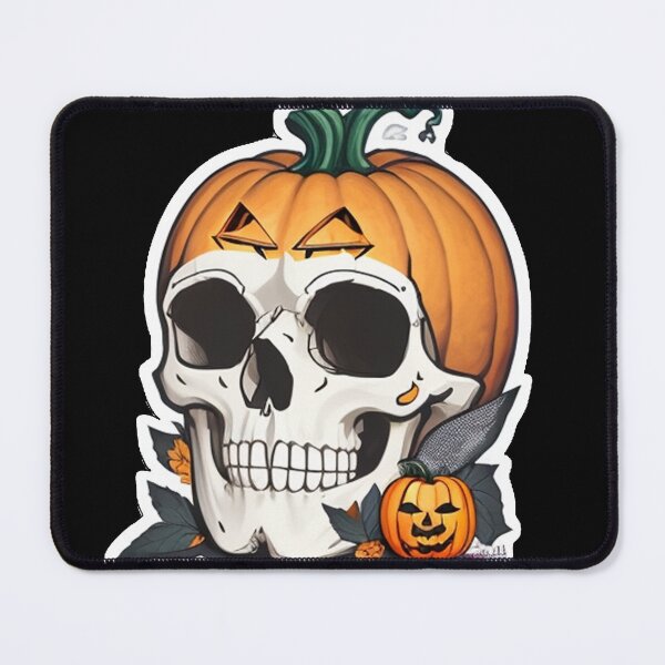 Item preview, Skull Skeleton Spooky Pumpkin designed and sold by TrendyPalette.