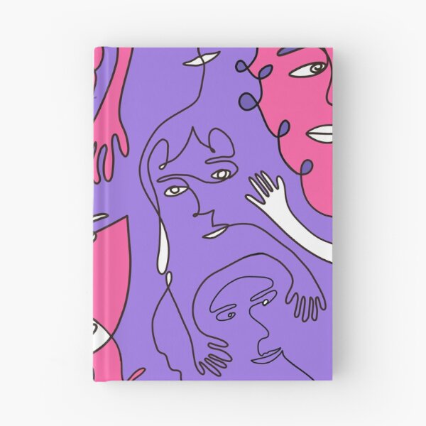 Item preview, Abstract Line Drawing Face Pattern designed and sold by kbracey-meraki.