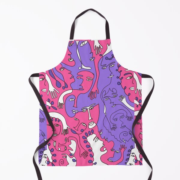 Item preview, Abstract Line Drawing Face Pattern designed and sold by kbracey-meraki.