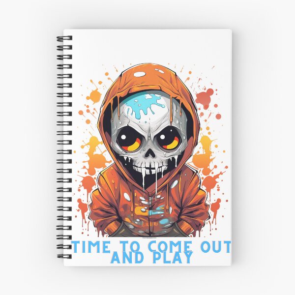 Item preview, Spooky Hoodie Skeleton: Come Out and Play Halloween T-Shirt designed and sold by Rebekkahsdesign.
