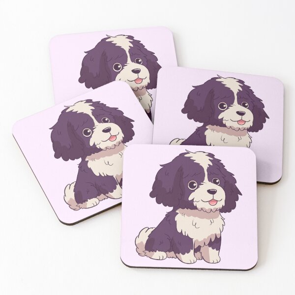 Item preview, Cute portuguese water dog cartoon illustration  designed and sold by Yaragold.