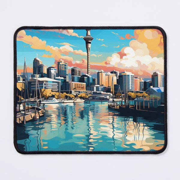 Item preview, A Pop Art Travel Print of Auckland - New Zealand designed and sold by StudioRedKoala.