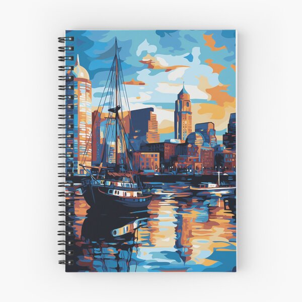 Item preview, A Pop Art Travel Print of the Boston - Massachusetts designed and sold by StudioRedKoala.