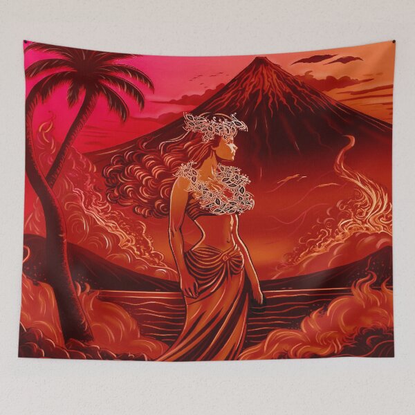 Item preview, "Pele Hawaiian Goddess" Big Island Volcano designed and sold by sunnthreads.