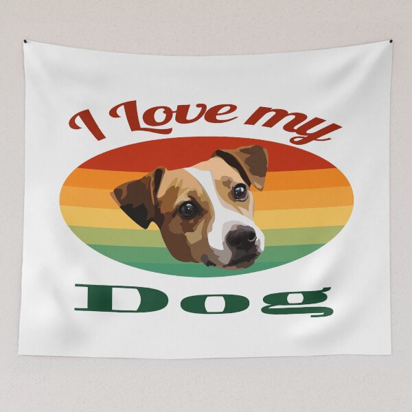 Item preview, I love my dog drawing designed and sold by Blondiabshop.