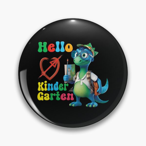 Item preview, Back To School Hello Kindergarten Dinosaur designed and sold by ELBERSAID.