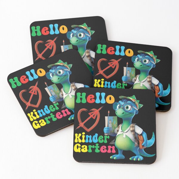Item preview, Back To School Hello Kindergarten Dinosaur designed and sold by ELBERSAID.