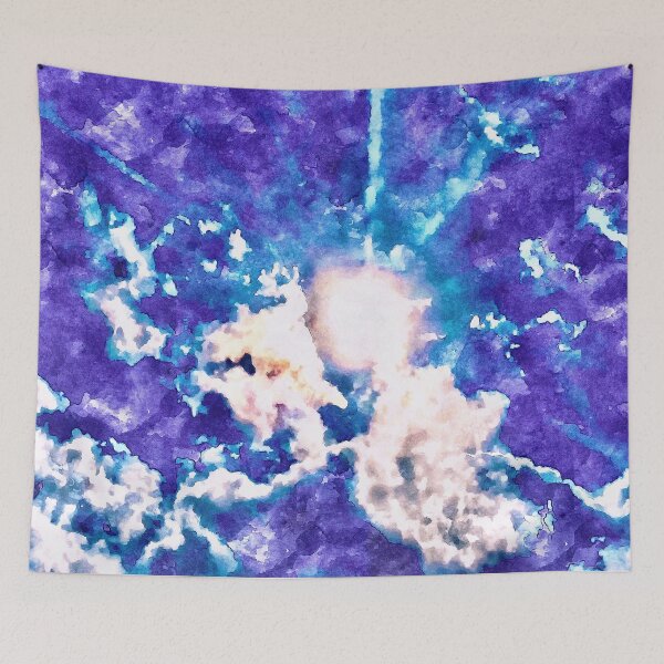 Item preview, Bright purple tie dye inspiration  designed and sold by Susan Gallup.