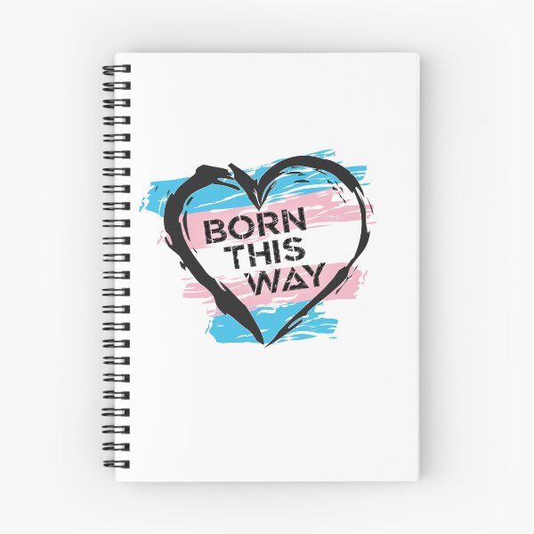 Item preview, Born This Way, Transgender Pride Flag Heart Design LGBTQ+ designed and sold by Vision-Tees.