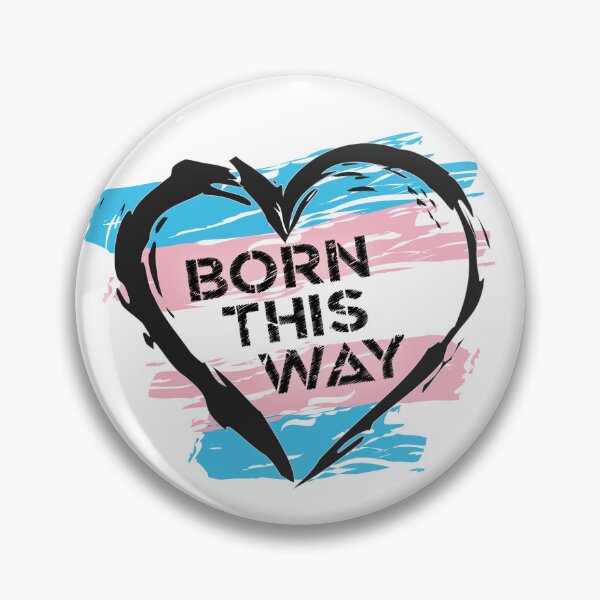 Artikelvorschau, Auf diese Weise geboren, Transgender Pride Flag Heart Design LGBTQ+ entworfen und verkauft von Vision-Tees.