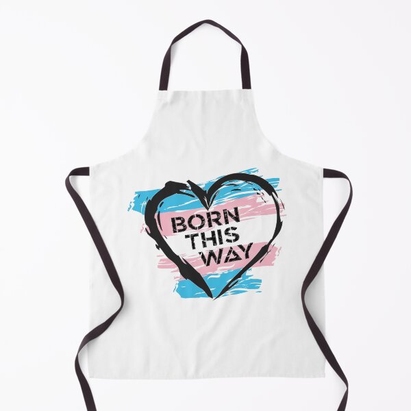 Item preview, Born This Way, Transgender Pride Flag Heart Design LGBTQ+ designed and sold by Vision-Tees.
