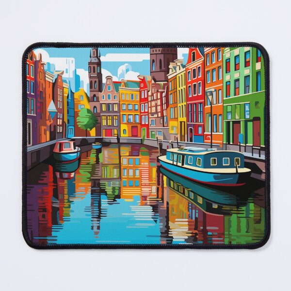 Item preview, A Pop Art Travel Print of Amsterdam - Holland designed and sold by StudioRedKoala.