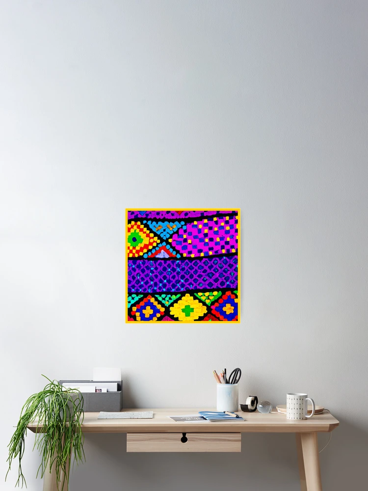 Thumbnail 2 of 3, Poster, Lively Color Pattern designed and sold by Health And Fitness Posts e-Store.