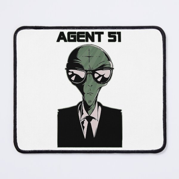 Item preview, Alien Wearing A Black Suit And Sunglasses Agent 51 designed and sold by FlyShop1.