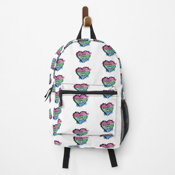 Item preview, Born This Way, Polysexual Pride Flag Heart Design LGBTQ+ designed and sold by Vision-Tees.