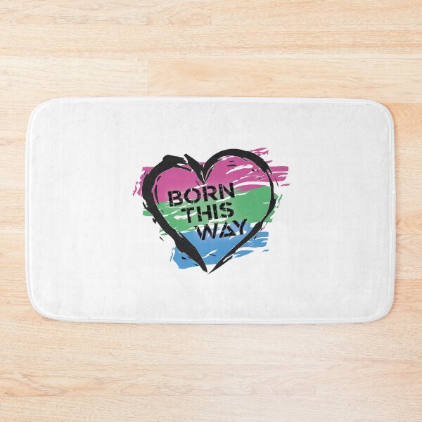 Item preview, Born This Way, Polysexual Pride Flag Heart Design LGBTQ+ designed and sold by Vision-Tees.