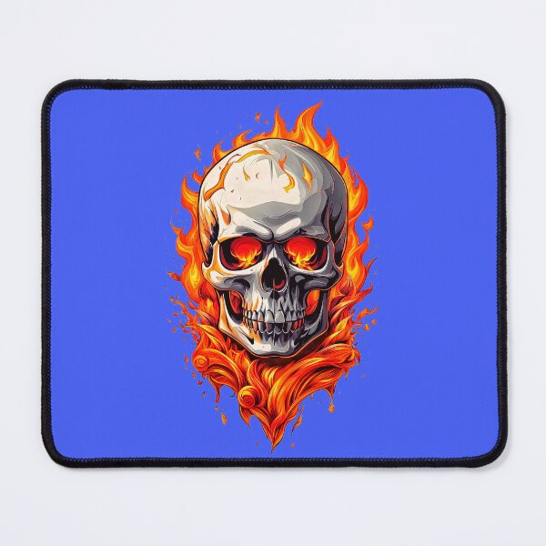 Item preview, Skull in Flames Fire Inferno 8 designed and sold by DigitalandPhoto.
