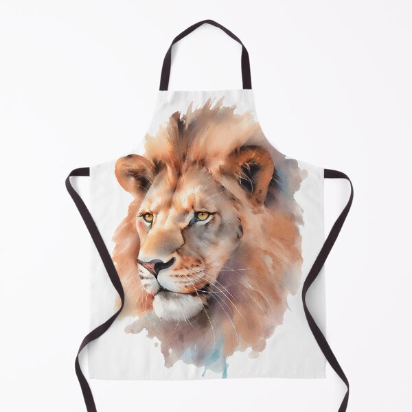 Item preview, Watercolor Lion portrait designed and sold by DariyaDell.