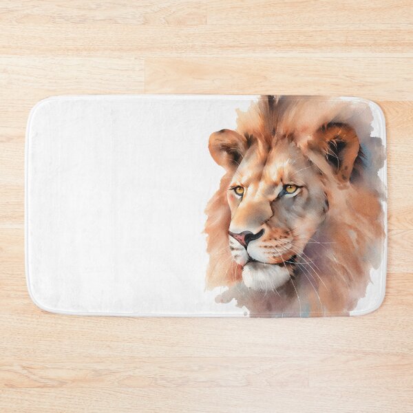 Item preview, Watercolor Lion portrait designed and sold by DariyaDell.