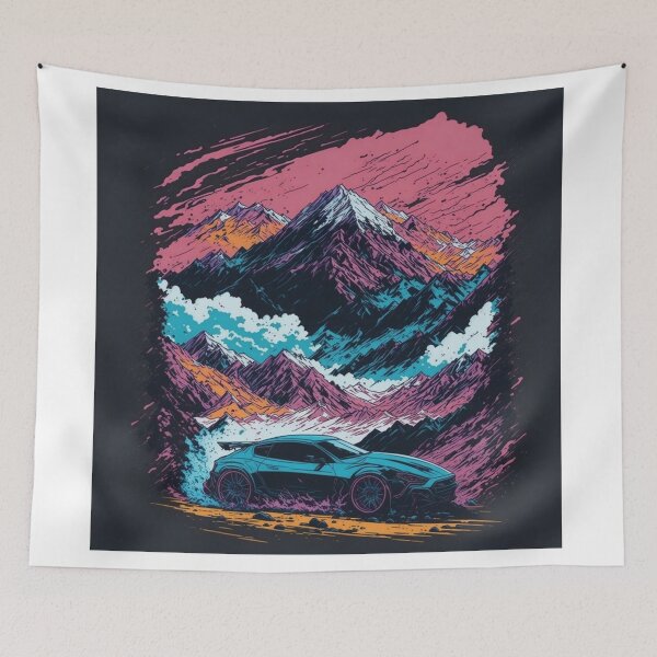 Item preview, UHD Anime Drift: Pen and Ink T-Shirt Illustration designed and sold by RedArtG09.