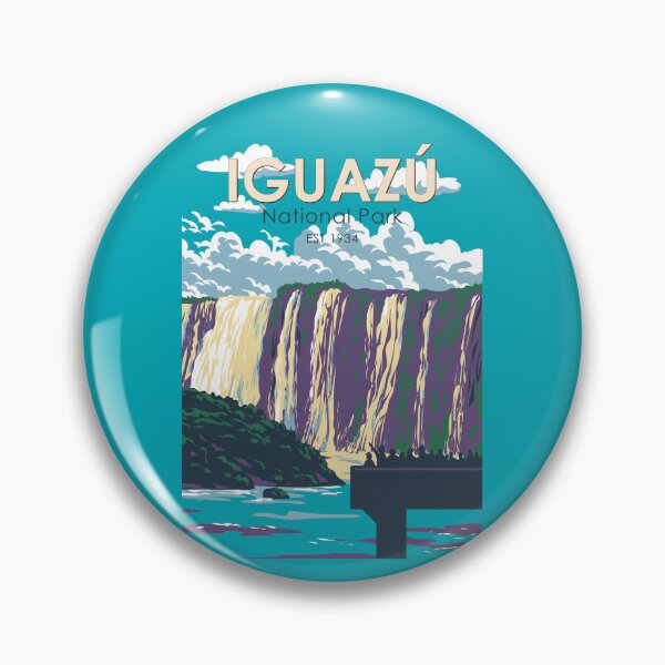 Item preview, Iguazu National Park Argentina Travel Art Vintage designed and sold by KrisSidDesigns.