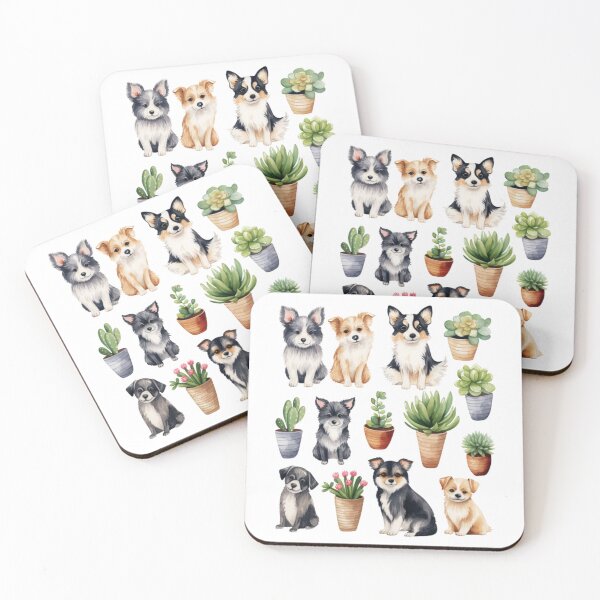 Item preview, Funny Puppies and Potted Plants designed and sold by MarcinCollie.