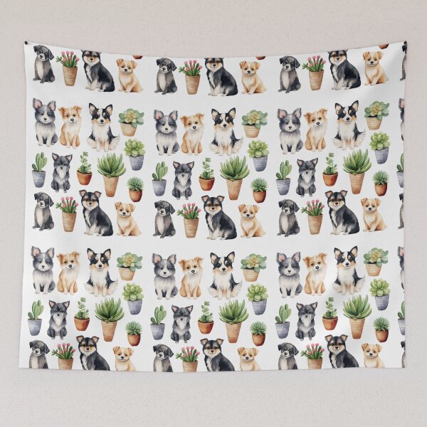 Item preview, Funny Puppies and Potted Plants designed and sold by MarcinCollie.