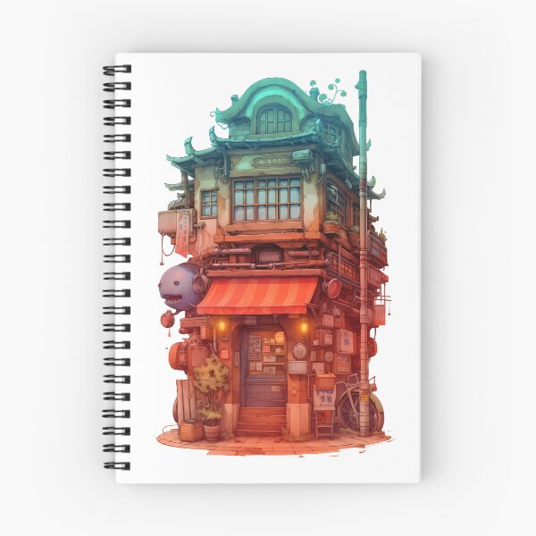 Item preview, Far Eastern Magical Shopfront (v14 tint) - Japanese Aesthetics - Storefront Illustration designed and sold by land-of-night.