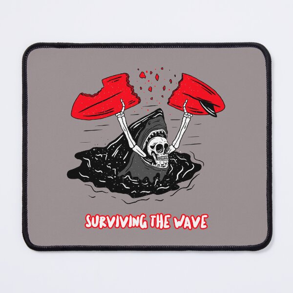 Item preview, I survived the wave Halloween SkeletonSurfer designed and sold by VitoTDesign.
