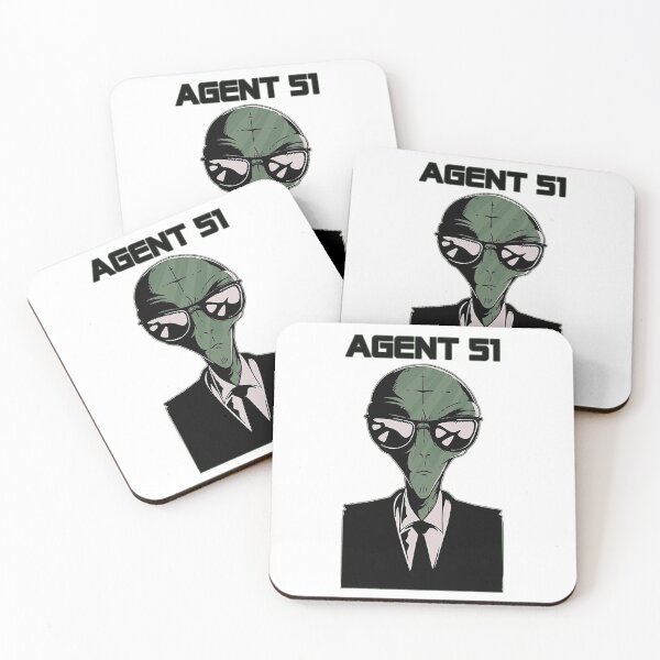 Item preview, Alien Wearing A Black Suit And Sunglasses Agent 51 designed and sold by FlyShop1.
