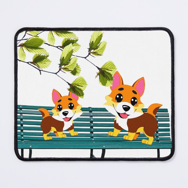 Item preview, Puppy dogs seating on a bench.... designed and sold by Chirayu1111.