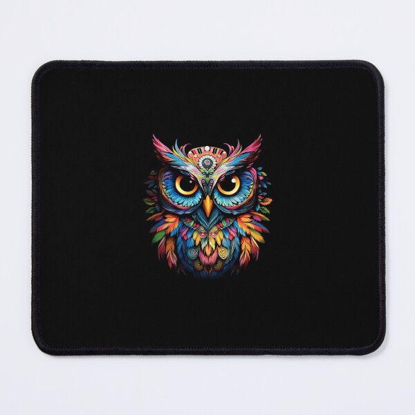 Item preview, Portrait of Psychedelic Owl designed and sold by TrippyMindArt.