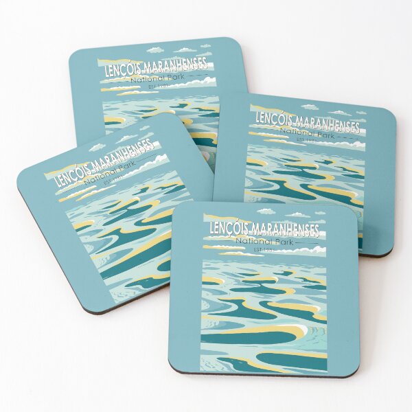 Item preview, Lencois Maranhenses National Park Brazil Travel Art Vintage designed and sold by KrisSidDesigns.