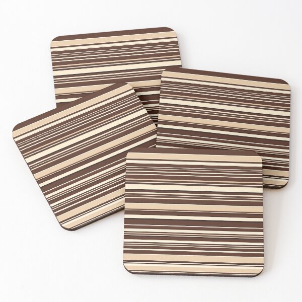 Item preview, Chocolate striped  designed and sold by patterncrow.