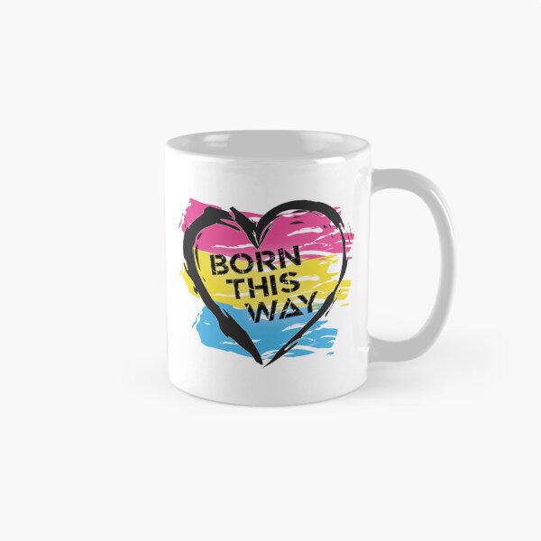 Artikelvorschau, Auf diese Weise geboren, Pansexual Pride Flag Heart Design LGBTQ+ entworfen und verkauft von Vision-Tees.