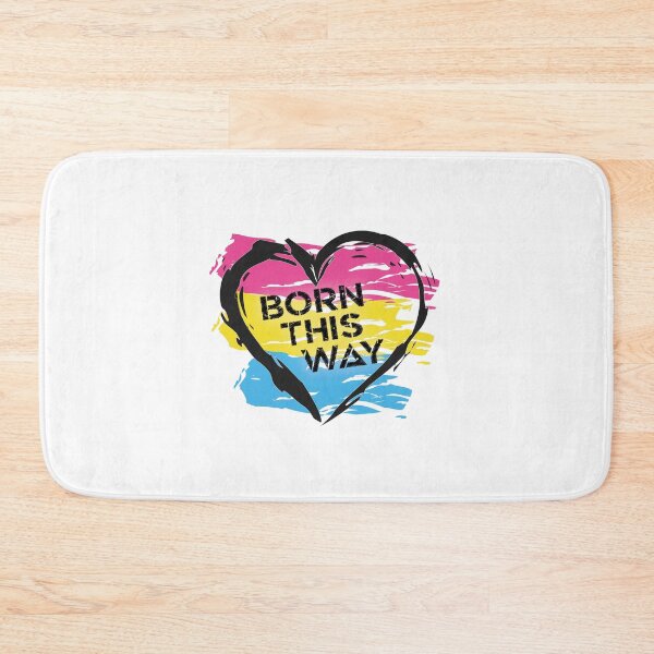 Item preview, Born This Way, Pansexual Pride Flag Heart Design LGBTQ+ designed and sold by Vision-Tees.
