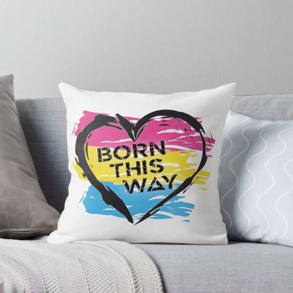 Artikelvorschau, Auf diese Weise geboren, Pansexual Pride Flag Heart Design LGBTQ+ entworfen und verkauft von Vision-Tees.