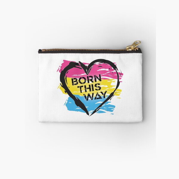 Artikelvorschau, Auf diese Weise geboren, Pansexual Pride Flag Heart Design LGBTQ+ entworfen und verkauft von Vision-Tees.