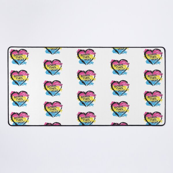 Artikelvorschau, Auf diese Weise geboren, Pansexual Pride Flag Heart Design LGBTQ+ entworfen und verkauft von Vision-Tees.
