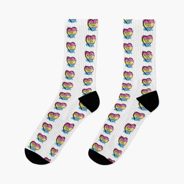 Item preview, Born This Way, Pansexual Pride Flag Heart Design LGBTQ+ designed and sold by Vision-Tees.