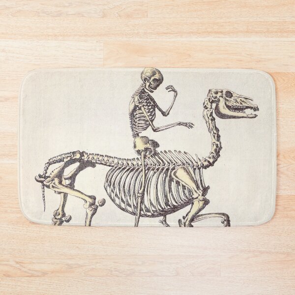 Item preview, Vintage Horse and Human Skeleton Illustration (1748) designed and sold by BravuraMedia.