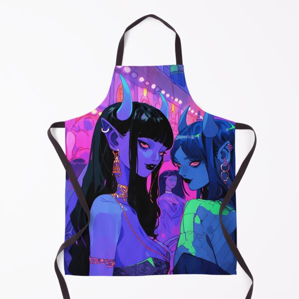 Item preview, Cool Goth Party Demon Anime Girls designed and sold by bubblegoth.
