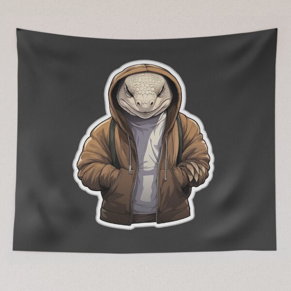 Item preview, Cool Komodo Dragon in casual clothing designed and sold by Sidewayanimals.