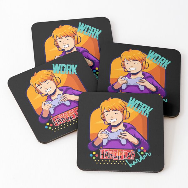 Item preview, Work Hard Play Harder designed and sold by ParrotMart.