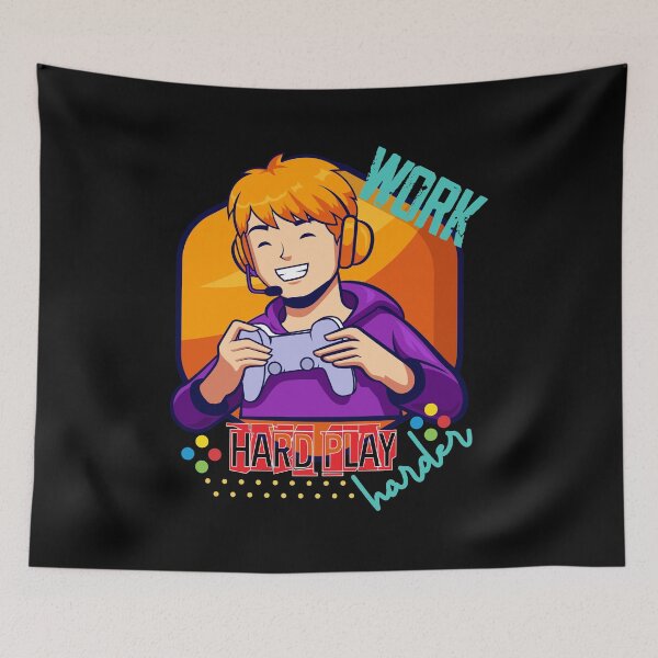 Item preview, Work Hard Play Harder designed and sold by ParrotMart.
