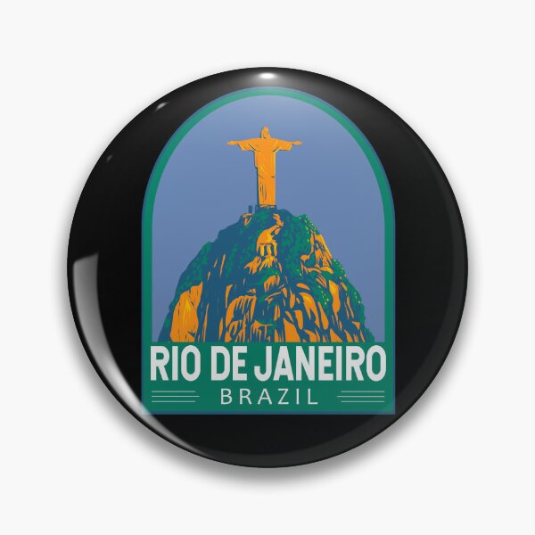 Item preview, Rio De Janeiro Brazil Travel Art Emblem designed and sold by KrisSidDesigns.