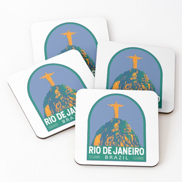 Item preview, Rio De Janeiro Brazil Travel Art Emblem designed and sold by KrisSidDesigns.