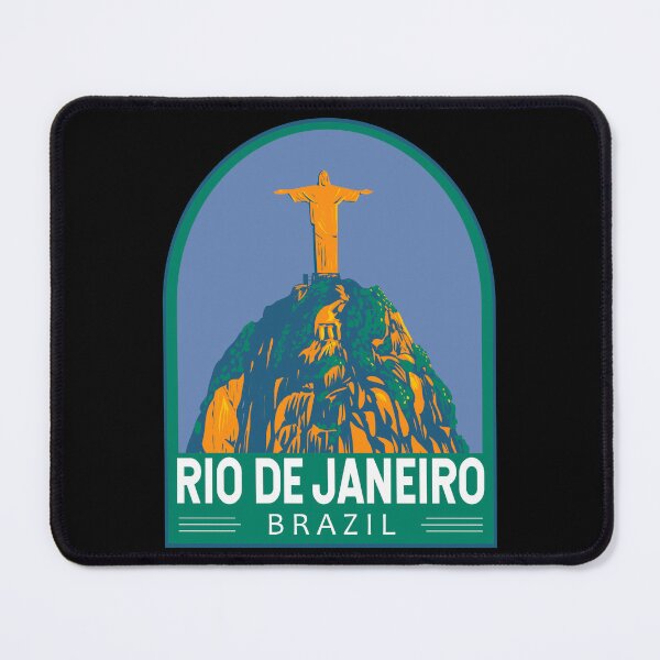 Item preview, Rio De Janeiro Brazil Travel Art Emblem designed and sold by KrisSidDesigns.
