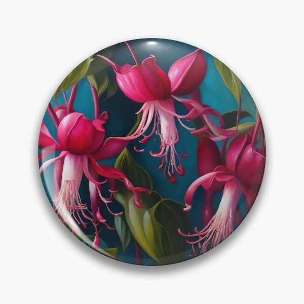 Item preview, Digital Fuschia Floral Oil Painting designed and sold by MySupplemental.
