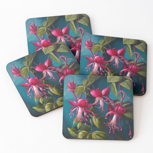 Item preview, Digital Fuschia Floral Oil Painting designed and sold by MySupplemental.